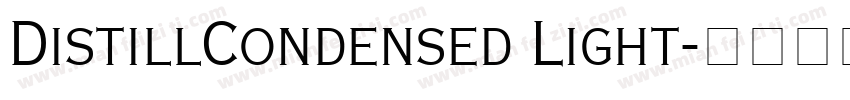 DistillCondensed Light字体转换